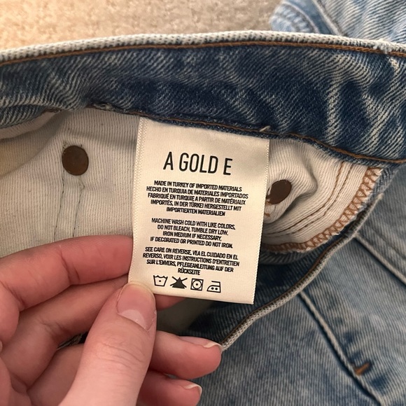 Agolde Quinn High Rise Denim Mini Skirt - Picture 6 of 9